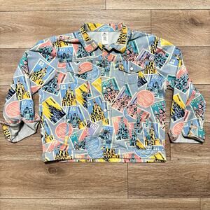 Women's Disney Exclusive D23 Postage Stamp Denim Jacket Nerdcore XL